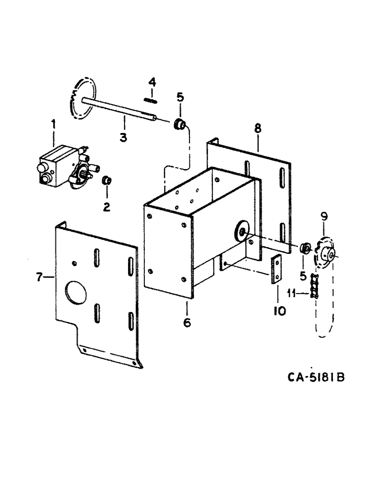 Схема запчастей Case IH 1460 - (21-07) - THRESHING ROTOR AND CONCAVES, ROTOR DRIVE ADJUSTMENT (14) - THRESHING