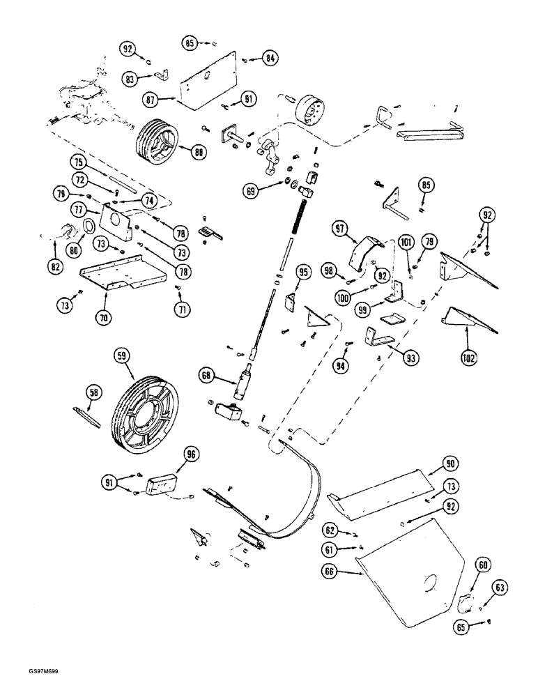 Схема запчастей Case IH 1660 - (9A-22) - FEEDER DRIVE (CONTD) (13) - FEEDER