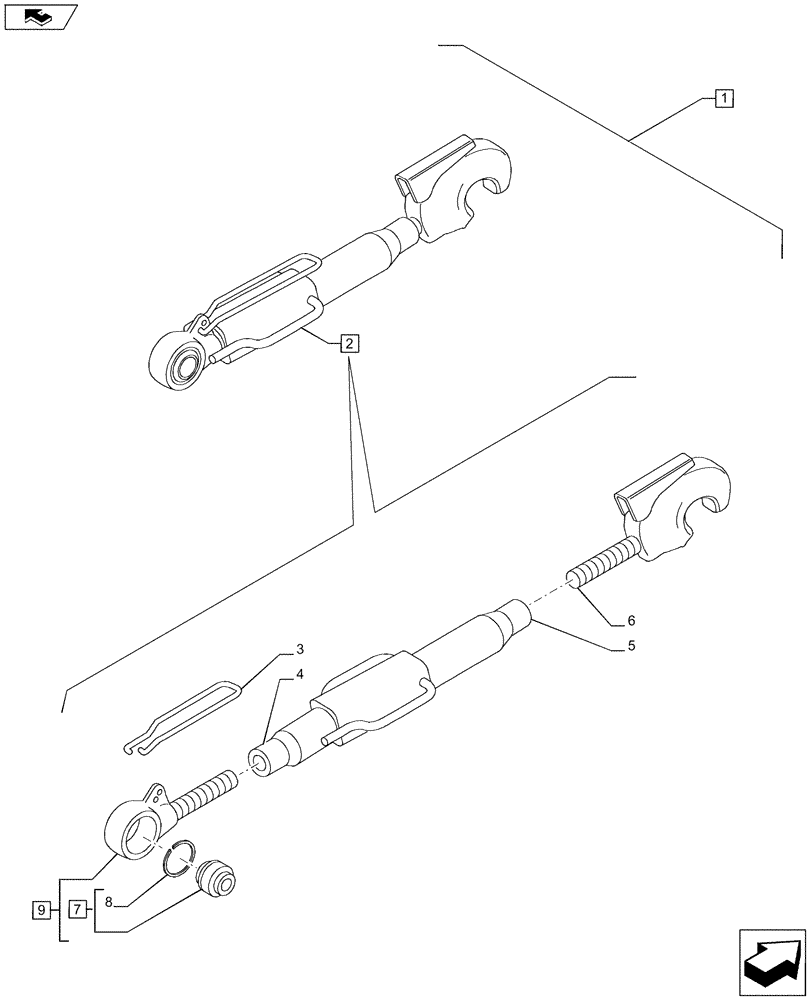 Схема запчастей Case IH PUMA 200 - (88.035.07[04]) - DIA KIT - FRONT HPL FOR ELECTRONIC/MECHANICAL REMOTES LESS PTO, LESS AUX. COUPLERS - THIRD LINK SPRAG - BREAKDOWN (88) - ACCESSORIES