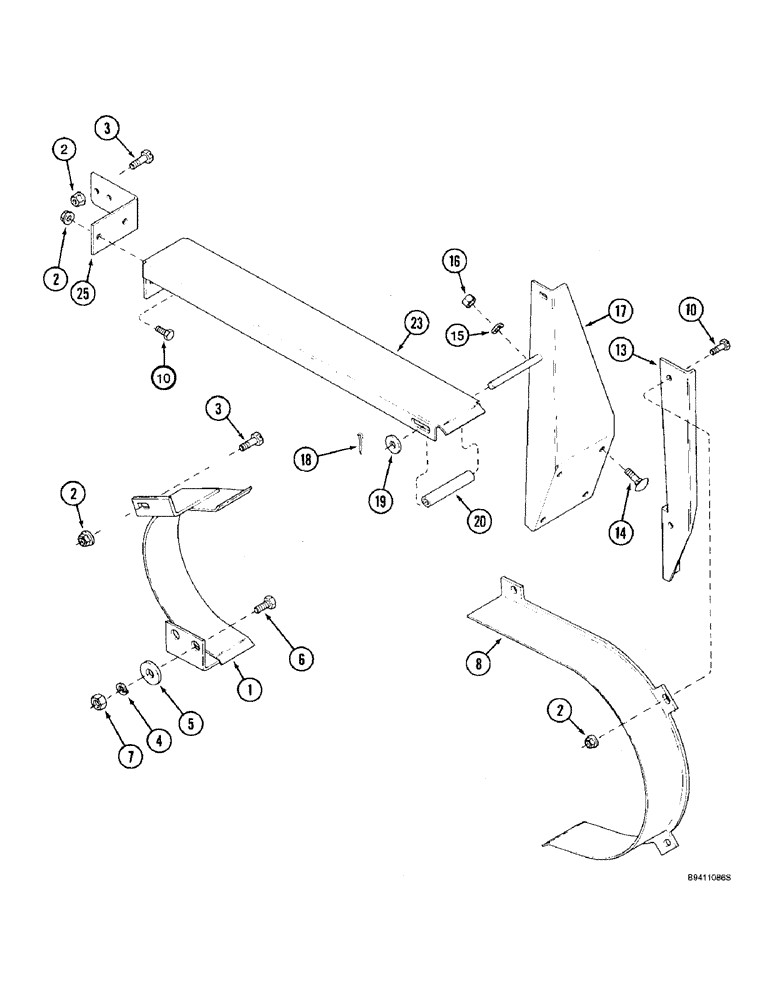 Схема запчастей Case IH 2166 - (9A-12) - SEPARATOR, DRIVE SHIELDS (13) - FEEDER