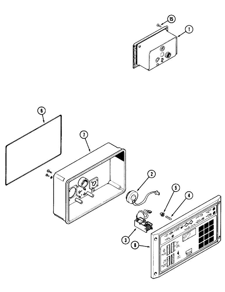 Схема запчастей Case IH 1896 - (4-074) - INSTRUMENT CLUSTER (04) - ELECTRICAL SYSTEMS