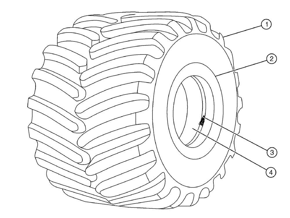 Схема запчастей Case IH TITAN 4520 - (05-010) - 73" GOODYEAR, 16 PLY, TIRE-MTD, LH/RH, 73 X 44, 16PL, XT Tires