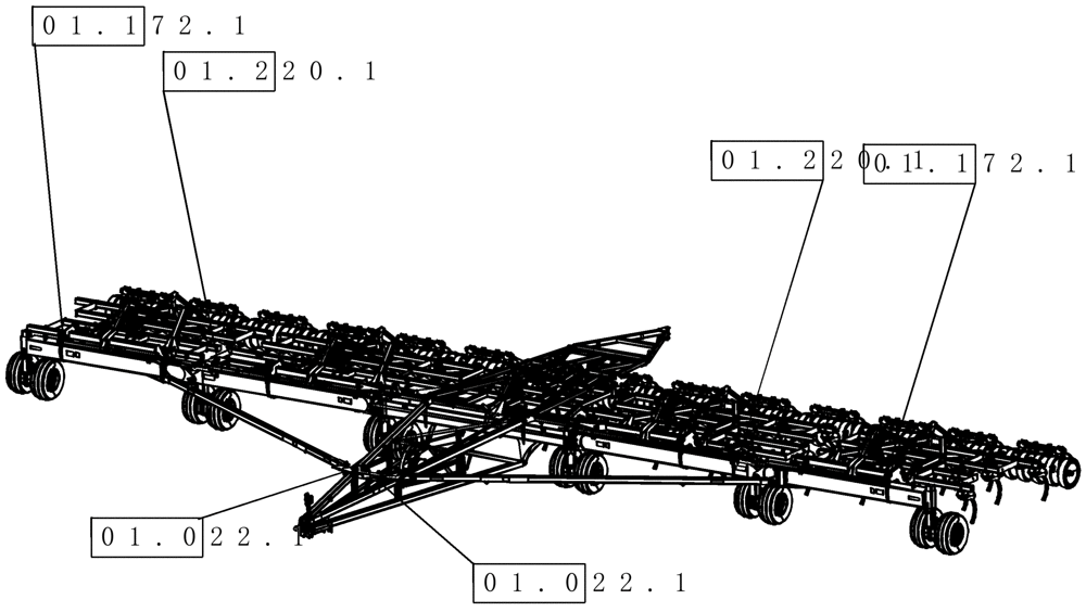 Схема запчастей Case IH ATX700 - (00.022.1) - PICTORIAL INDEX - POSITION SENSORS ASN Y8S003251 Feature ID or Serial Number Locations/Publications