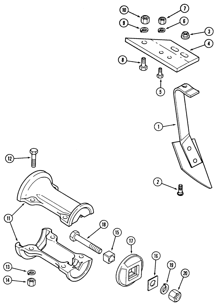 Схема запчастей Case IH 6800 - (9-24) - FURROW FILLER ATTACHMENT (09) - CHASSIS/ATTACHMENTS