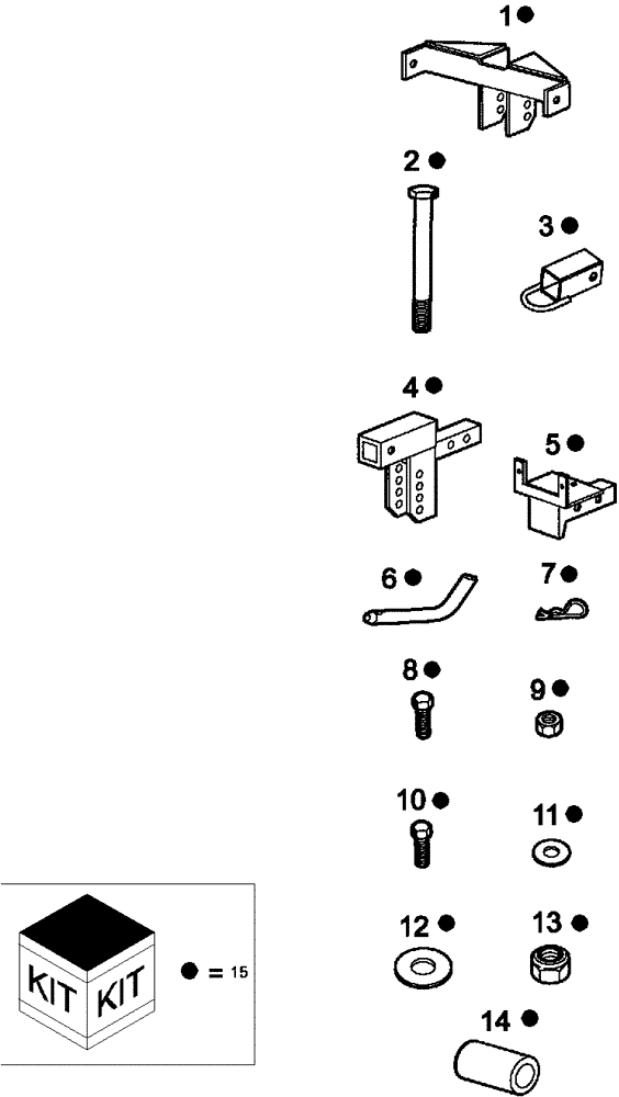 Схема запчастей Case IH SCOUT XL - (88.100.03[01]) - DIA KIT, SNOW PLOW MOUNT (88) - ACCESSORIES