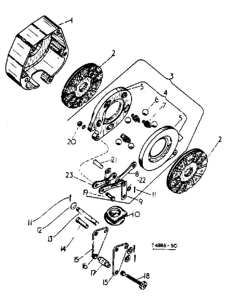 Схема запчастей Case IH 276 - (4-34) - DISC BRAKES UP TO 276/2068 (07) - BRAKES