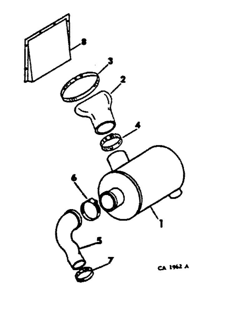 Схема запчастей Case IH 1466 - (12-04) - POWER, AIR CLEANER AND CONNECTIONS, 1066 AND 1466 TRACTORS Power