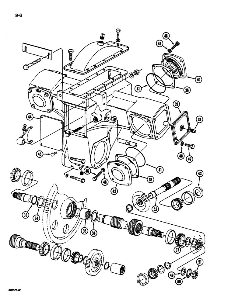 Схема запчастей Case IH 1844 - (9-006) - DRUM DRIVE (13) - PICKING SYSTEM