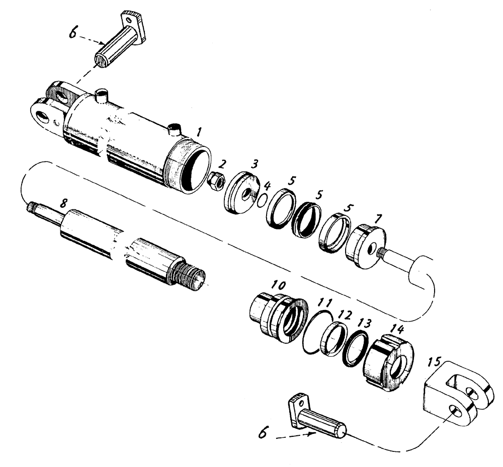 Схема запчастей Case IH 7700 - (B01[01]) - HYDRAULIC CYLINDER, TOPPER ARMS Hydraulic Components & Circuits
