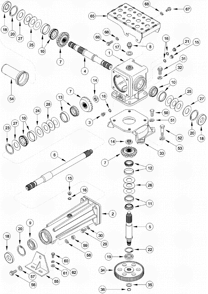 Схема запчастей Case IH 620 - (09A-12) - GEARBOX - DRUM NUMBER 2, 6 ROW NARROW (13) - PICKING SYSTEM