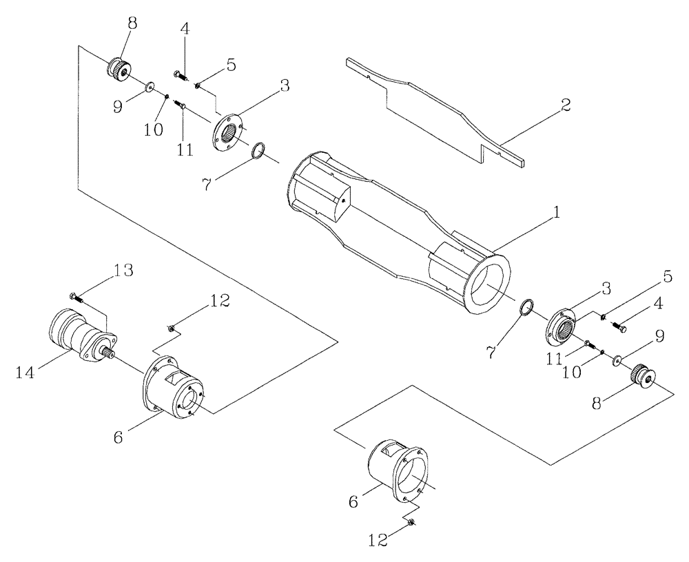 Схема запчастей Case IH 7700 - (A05[01]) - BUTTLIFT ROLLER Mainframe & Functioning Components