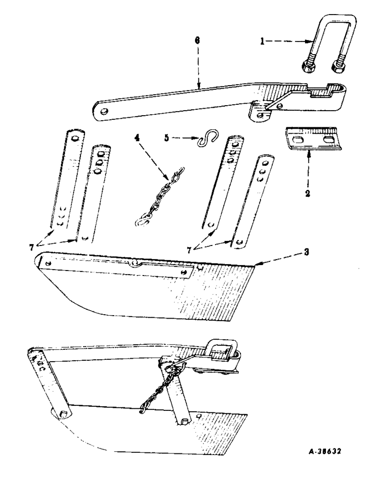 Схема запчастей Case IH 662 - (AC-10) - CULTIVATOR SHIELD 