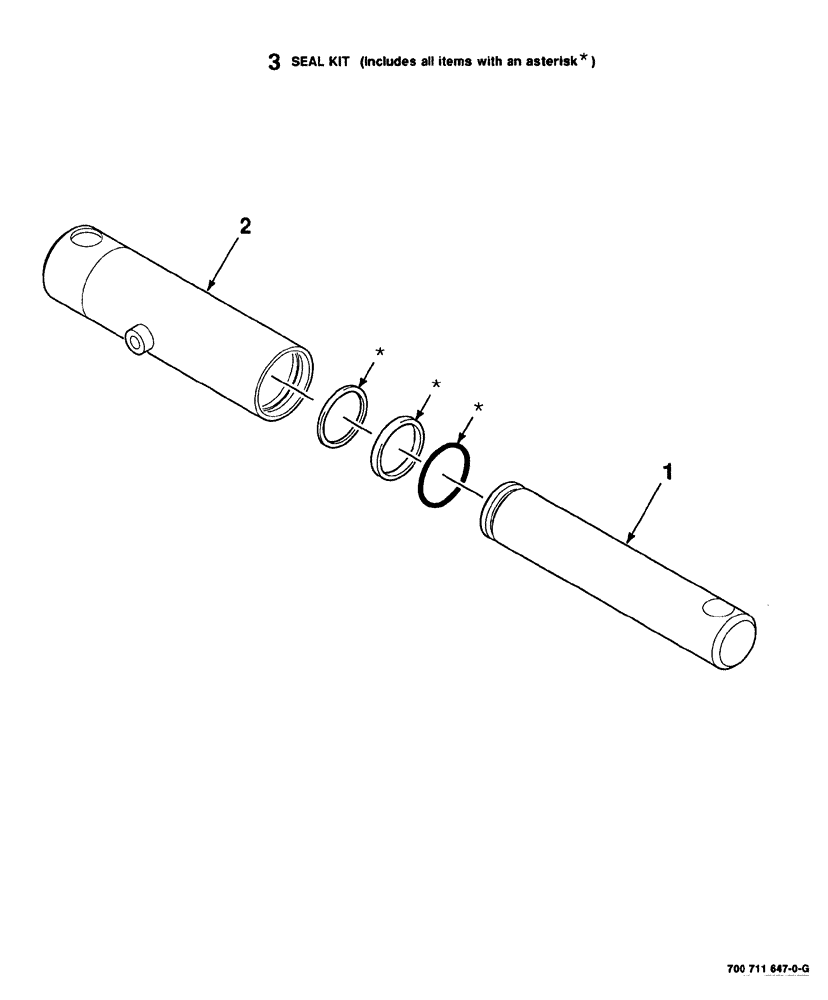 Схема запчастей Case IH 8840 - (08-012) - HYDRAULIC CYLINDER ASSEMBLY (HEADER LIFT) (35) - HYDRAULIC SYSTEMS