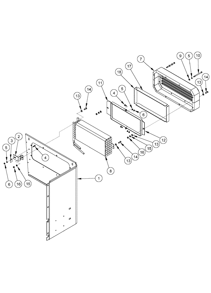 Схема запчастей Case IH 955 - (9C-80) - COOLER SHROUD FOR SEED MODULE HOUSING, AFS PLANTER, 12 ROW NARROW & 16 ROW NARROW & 12/23 SRC (09) - CHASSIS/ATTACHMENTS