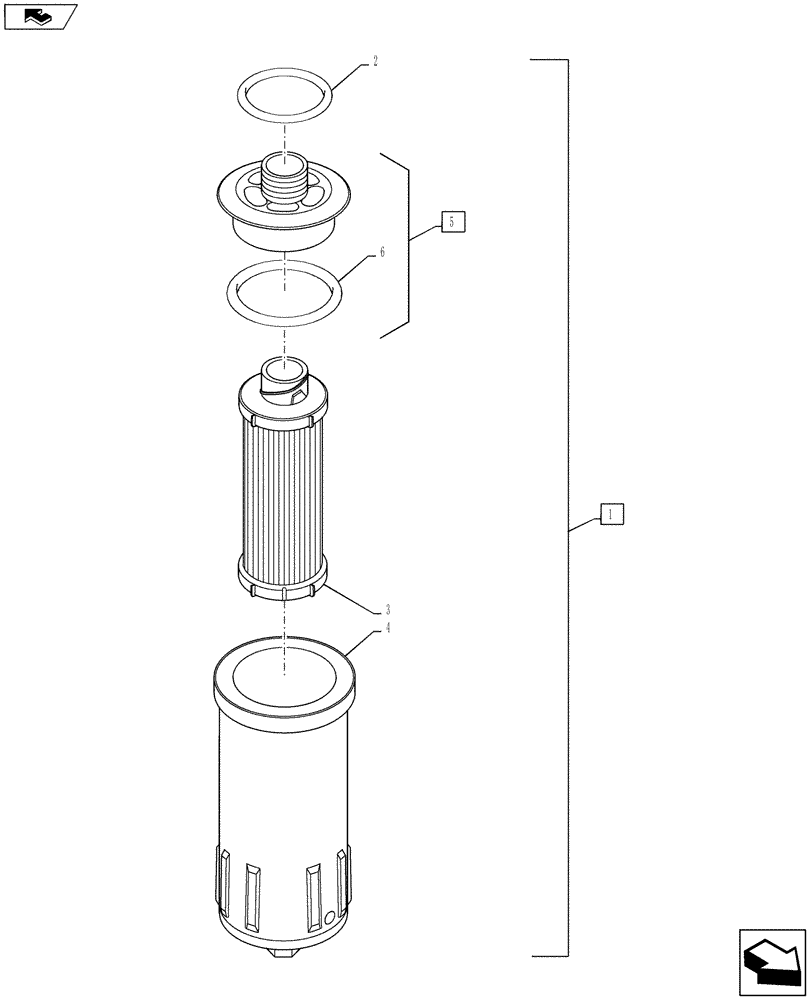 Схема запчастей Case IH PUMA 160 - (35.300.02) - HYDRAULIC OIL FILTER - CHARGE (35) - HYDRAULIC SYSTEMS