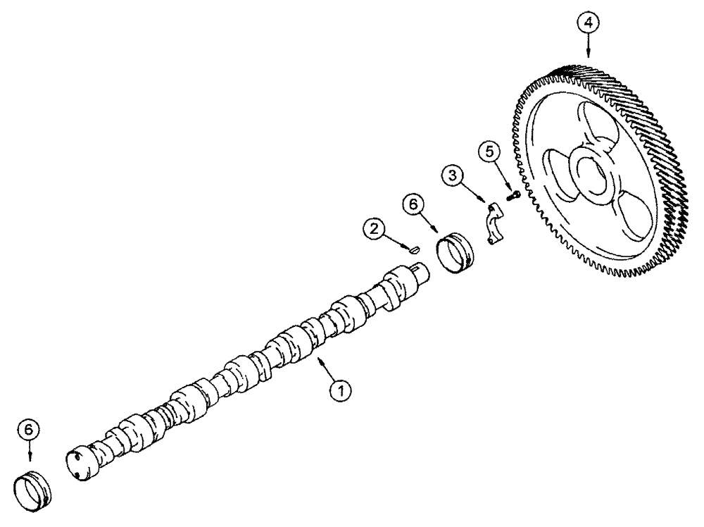 Схема запчастей Case IH SPX4260 - (03-016) - CAMSHAFT (01) - ENGINE