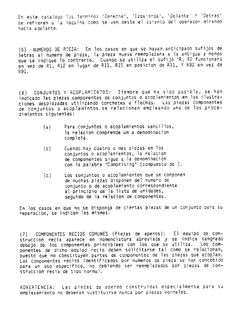 Схема запчастей Case IH D-206 - (0-I) - INTRODUCCION 