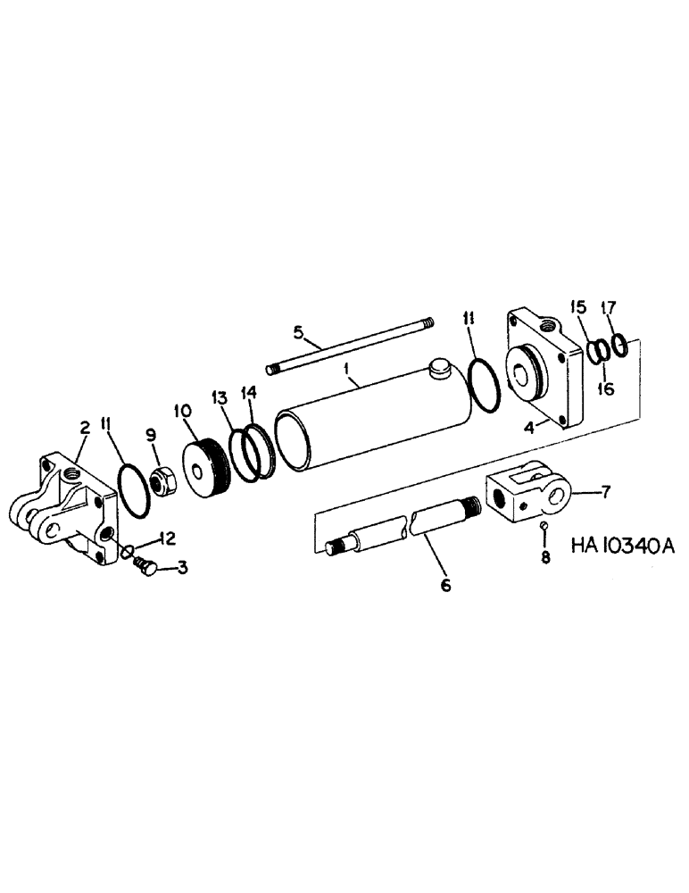 Схема запчастей Case IH 645 - (L-05) - HYDRAULIC CYLINDERS, HYDRAULIC CYLINDER, IH, 3.25 X 8 DOUBLE ACTING 