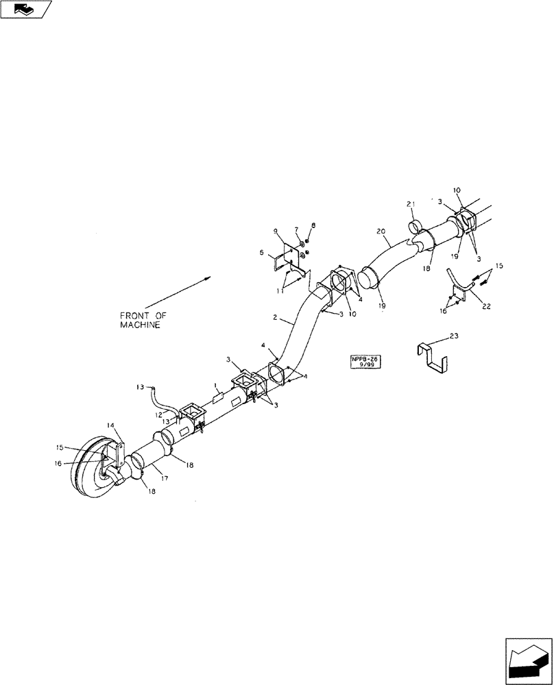 Схема запчастей Case IH 9000 - (75.100.04) - AIR SYSTEM PARTS (75) - SOIL PREPARATION