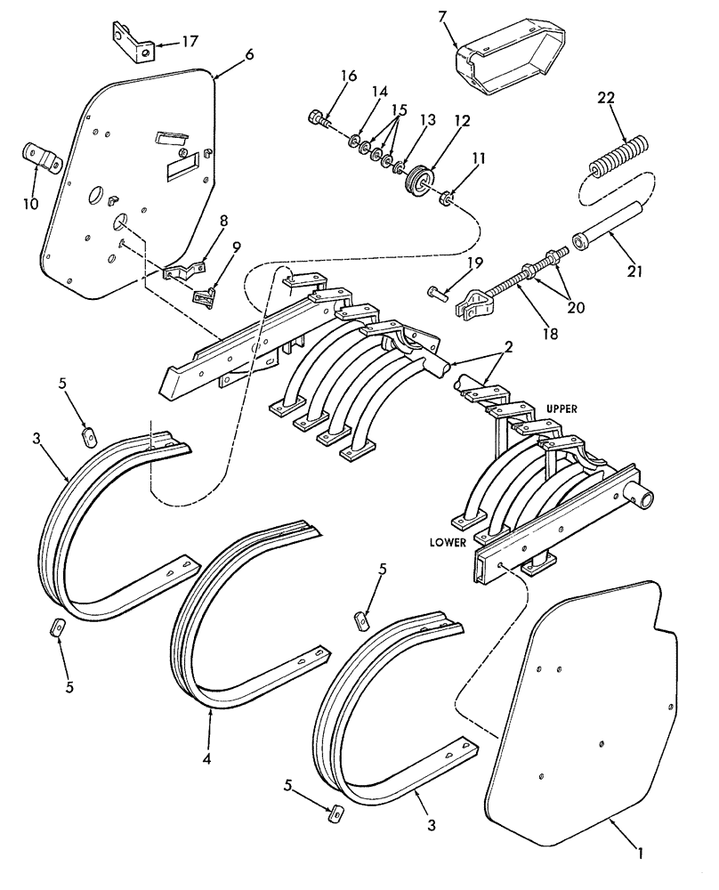 Схема запчастей Case IH SBX550 - (017) - PICKUP PIVOT PIPE (60) - PRODUCT FEEDING