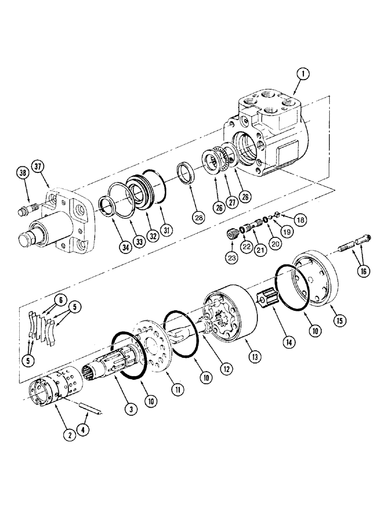 Схема запчастей Case IH 8950 - (5-012) - STEERING PUMP, MFD TRACTOR (05) - STEERING