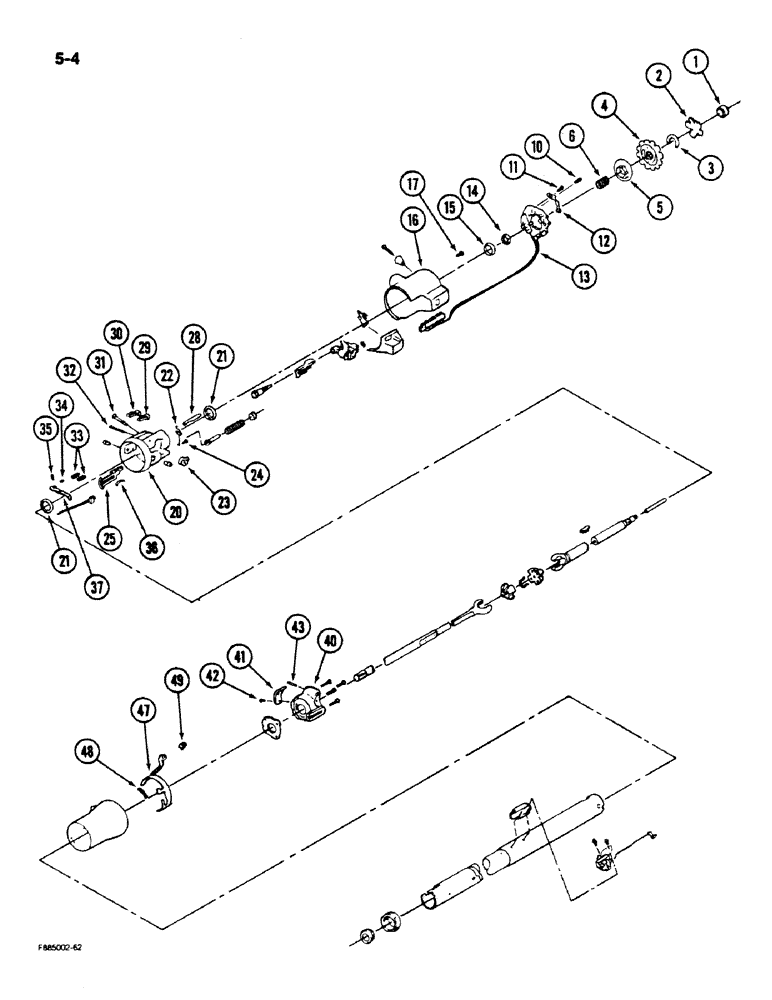 Схема запчастей Case IH 9180 - (5-04) - STEERING COLUMN ASSEMBLY (05) - STEERING
