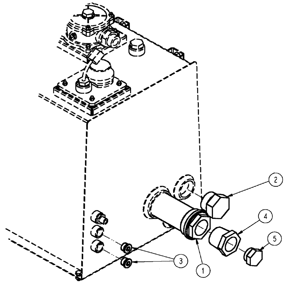 Схема запчастей Case IH TITAN 3020 - (06-002) - PLUG GROUP, HYDRAULIC TANK (07) - HYDRAULICS