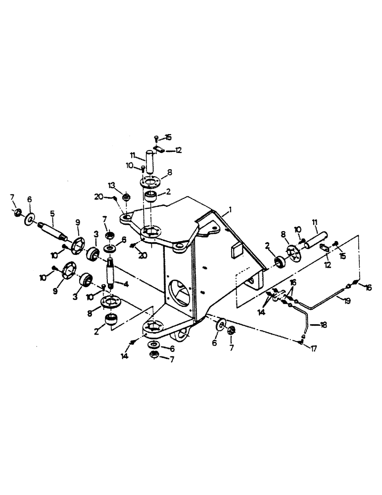 Схема запчастей Case IH 9180 - (06-05) - CENTER YOKE (12) - FRAME