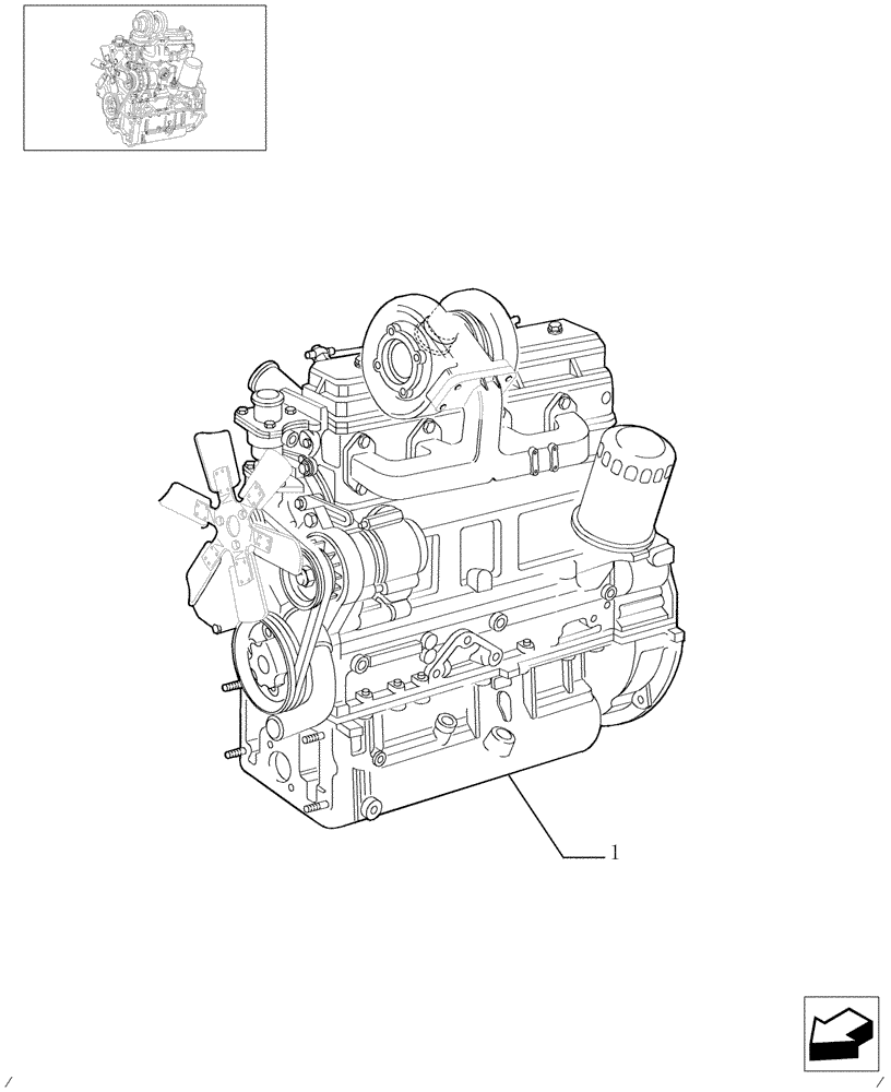 Схема запчастей Case IH JX95 - (0.02.1/02[02]) - ENGINE (AFTER S/N 13287) (01) - ENGINE