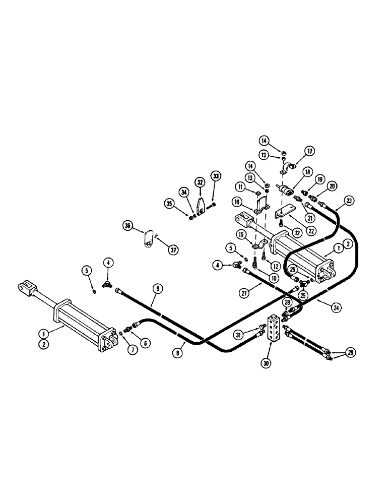 Схема запчастей Case IH DOT 23 - (18) - DEPTH CONTROL ASSEMBLY, EXTERNAL 