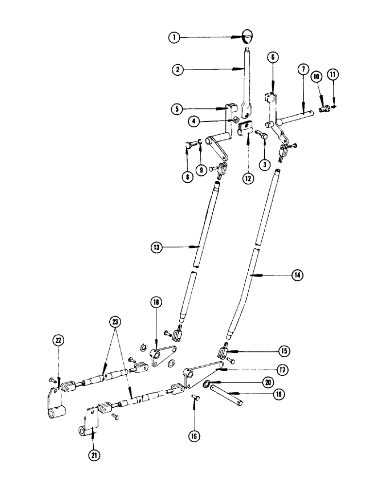 Схема запчастей Case IH 960 - (328) - GEAR SHIFT LINKAGE (21) - TRANSMISSION