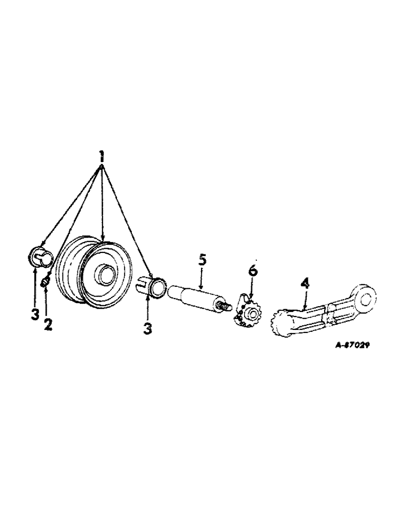 Схема запчастей Case IH 100 - (A-09) - OUTER SHOE WHEEL 