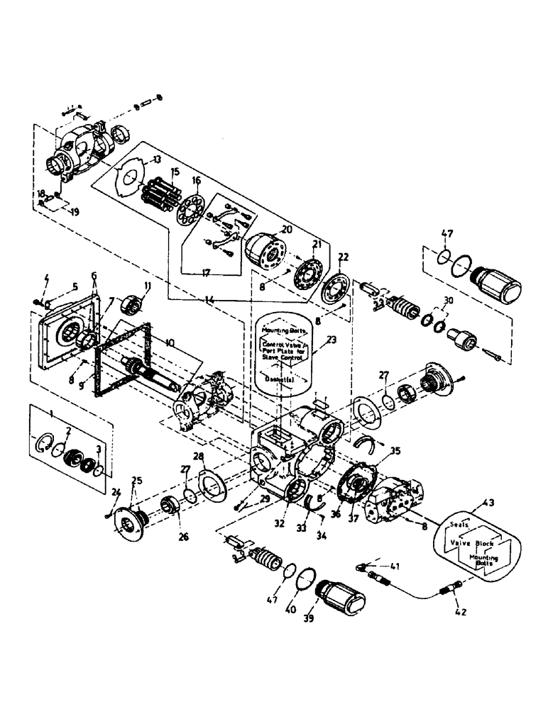 Схема запчастей Case IH AUSTOFT - (B02-02) - HYDRAULIC MOTOR, FRONT WHEEL, RH Hydraulic Components & Circuits