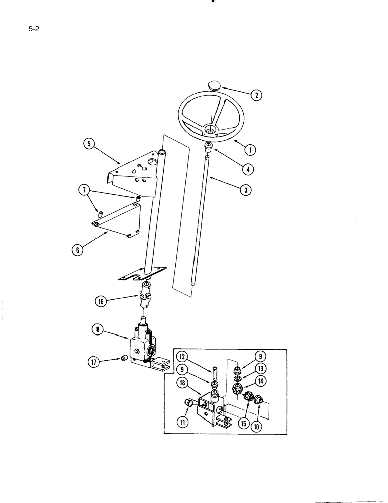 Схема запчастей Case IH 4000 - (5-02) - STEERING CONTROLS, 4000 WINDROWER (05) - STEERING
