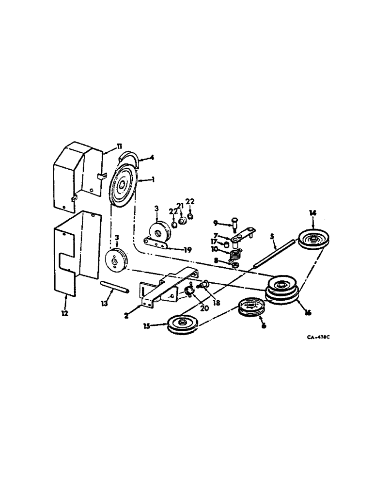 Схема запчастей Case IH 3260 - (E-34) - 3260 ROTARY MOWER, MOWER DRIVE 