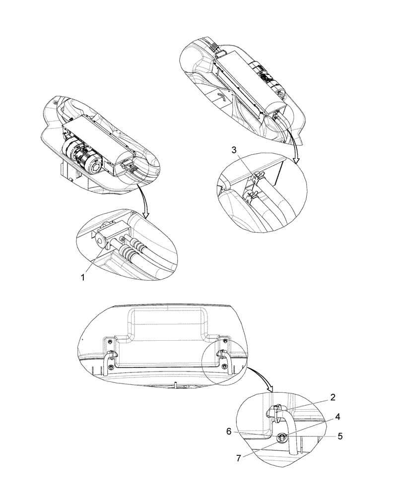 Схема запчастей Case IH DX55 - (10.15.01) - HVAC (10) - OPERATORS PLATFORM/CAB