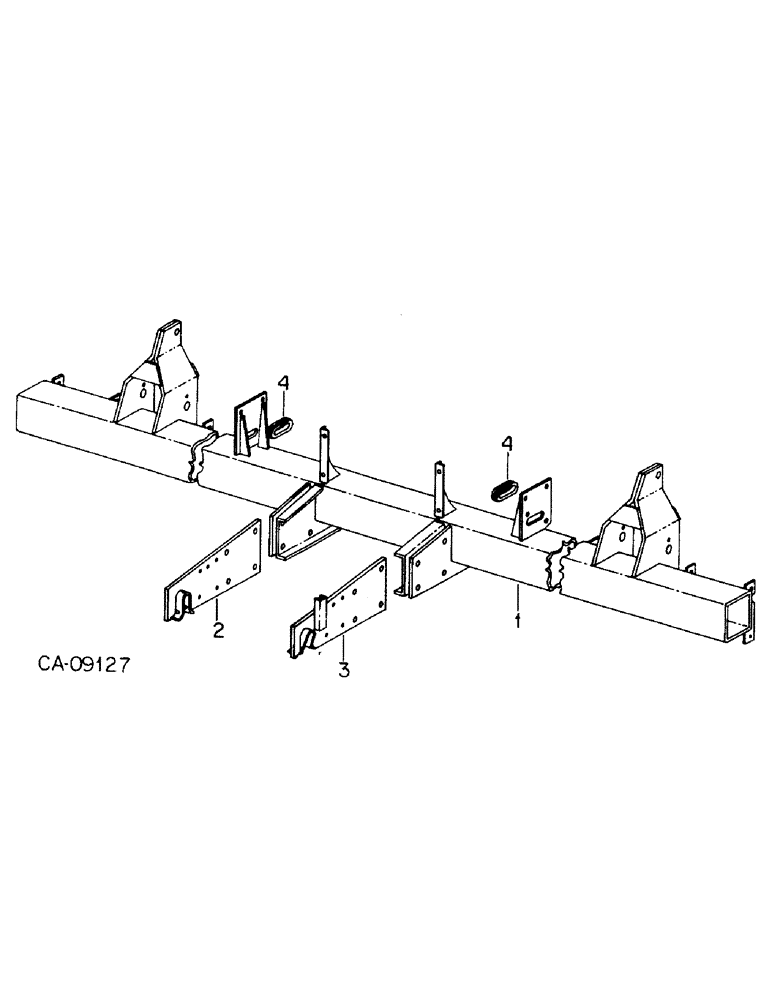 Схема запчастей Case IH 800 - (03-16) - FRAME, FRAME AND CONNECTIONS, UNIT Z (09) - CHASSIS/ATTACHMENTS