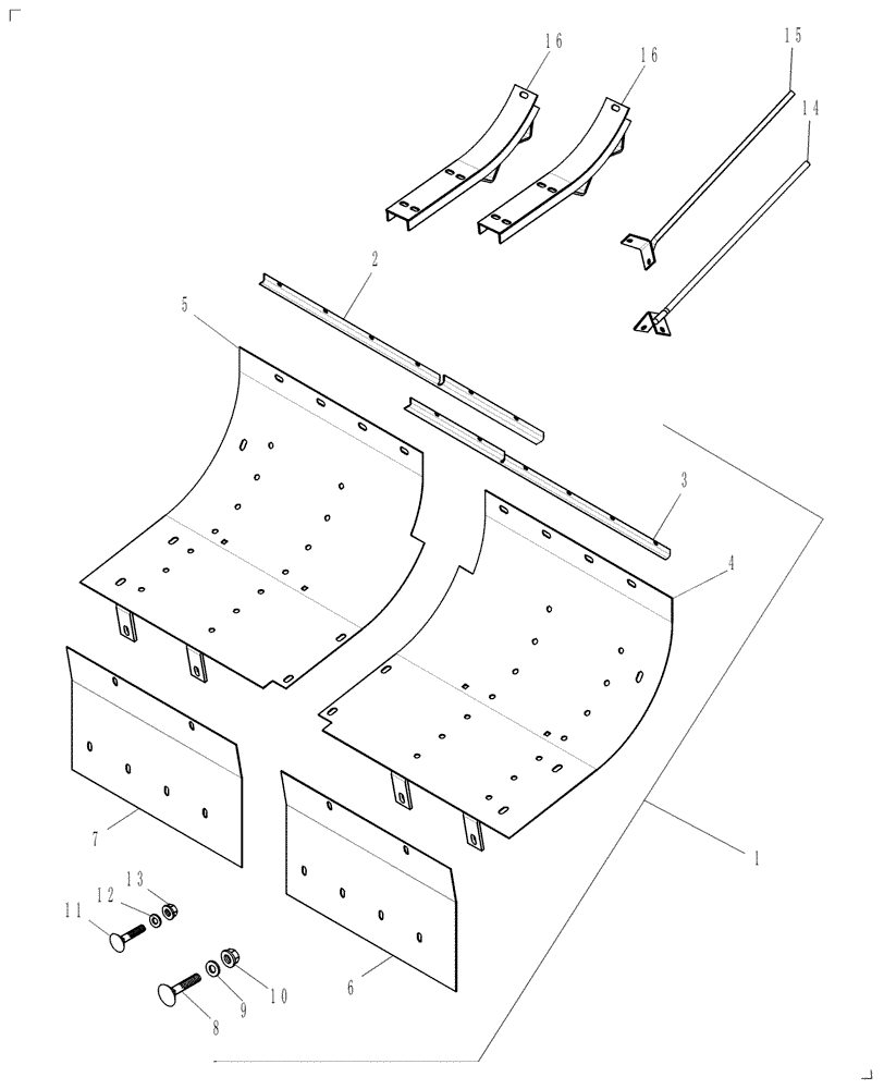 Схема запчастей Case IH RD162 - (90.119.19) - DIA., 60 IN. CLOSURE KIT - GRASS SEED (90) - PLATFORM, CAB, BODYWORK AND DECALS