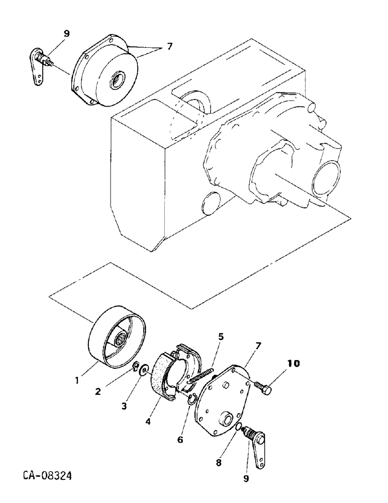 Схема запчастей Case IH 254 - (04-02) - BRAKES, MASTER BRAKES, 244 AND 254 (5.1) - BRAKES