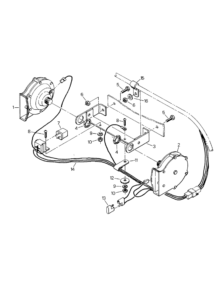 Схема запчастей Case IH KM-280 - (02-22) - HORN AND MOUNTING (06) - ELECTRICAL