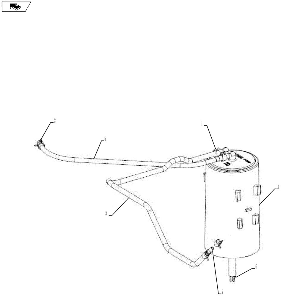 Схема запчастей Case IH SCOUT - (10.216.04) - CARBON CANISTER, FUEL TANK (10) - ENGINE