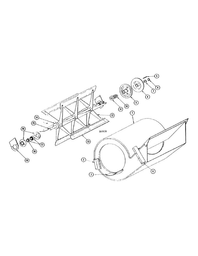 Схема запчастей Case IH 1010 - (146) - FAN AND FAN HOUSING (74) - CLEANING
