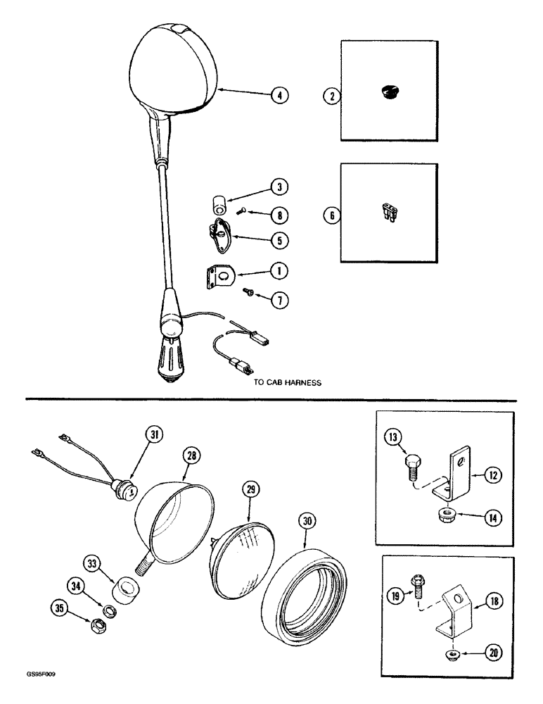 Схема запчастей Case IH 1670 - (4-34) - FOUR WHEEL DRIVE AND LEVELING SYSTEM (06) - ELECTRICAL