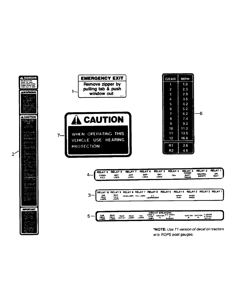 Схема запчастей Case IH 9110 - (09-1) - CAB DECALS (13) - DECALS