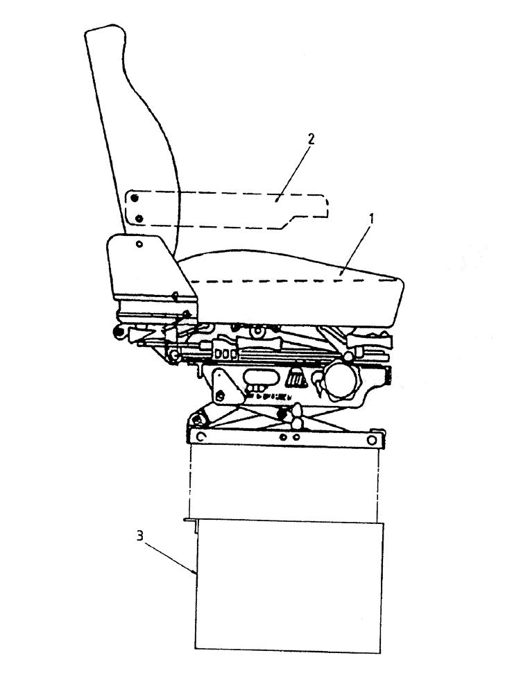 Схема запчастей Case IH 7700 - (A05-10) - OPERATORS SEAT, UP TO AND INCLUDING SERIAL #7907 Mainframe & Functioning Components