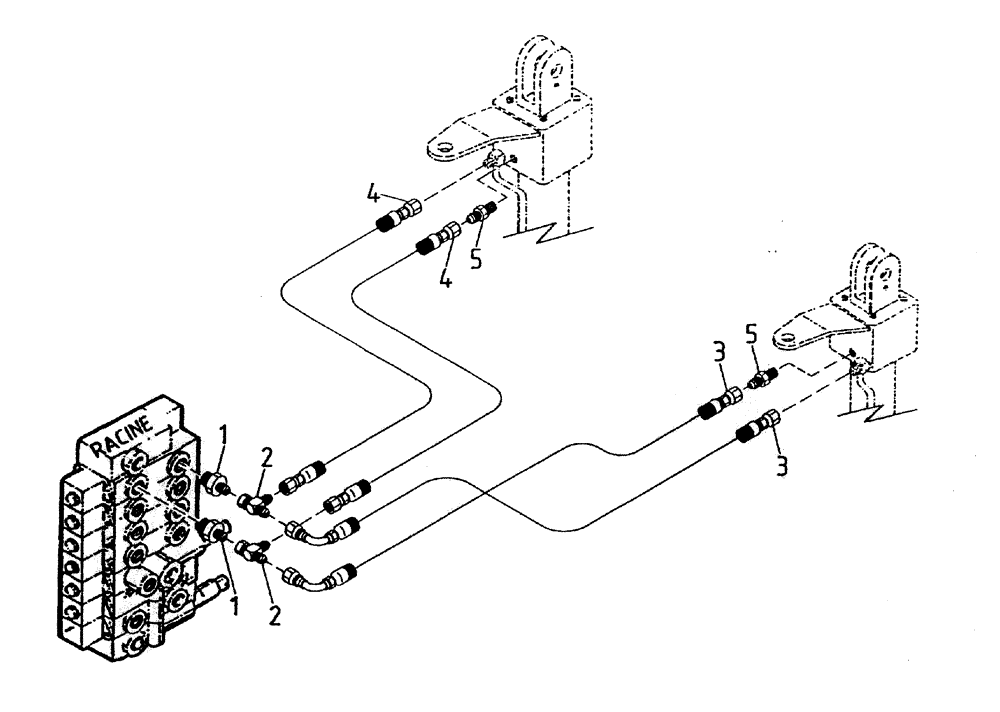 Схема запчастей Case IH 7000 - (B06-30) - HYDRAULIC CIRCUIT (BASECUTTER LIFT 7000) Hydraulic Components & Circuits
