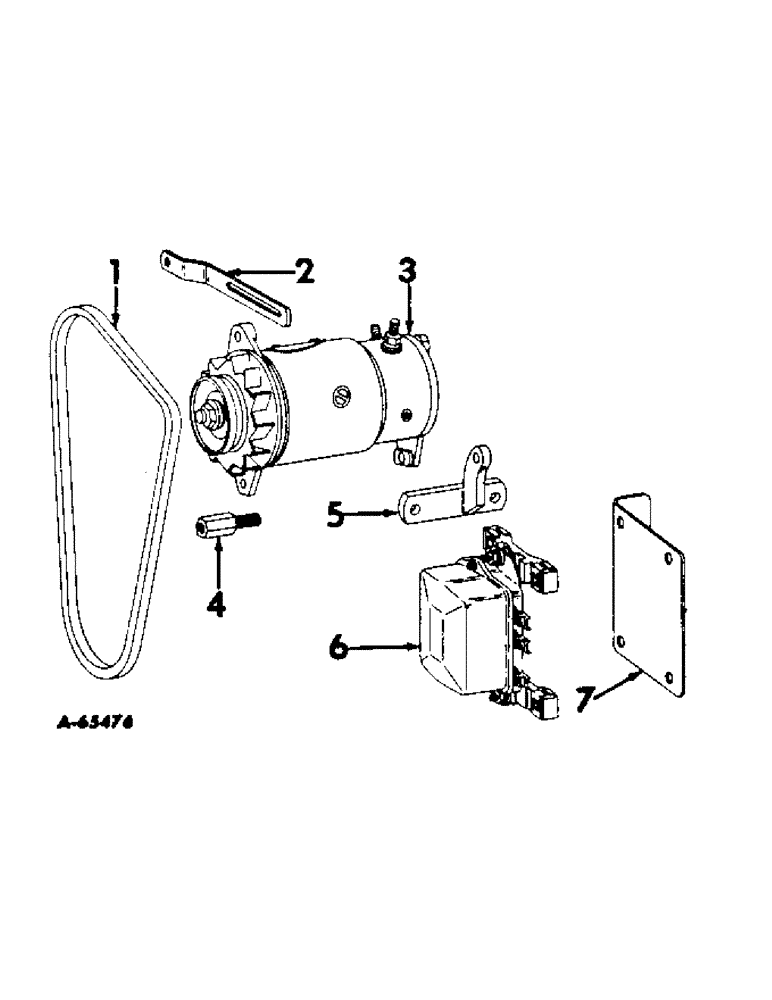 Схема запчастей Case IH 2404 - (041) - ELECTRICAL SYSTEM, GENERATOR AND CONNECTIONS (06) - ELECTRICAL SYSTEMS