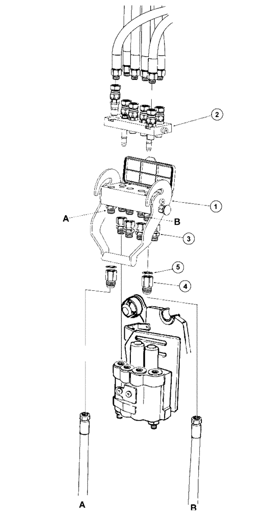Схема запчастей Case IH L780 PRO - (35.525.AD[05]) - VAR - 717530006 - QUICK COUPLER RELEASE, 6 COUPLER W/ E - COMMAND (35) - HYDRAULIC SYSTEMS
