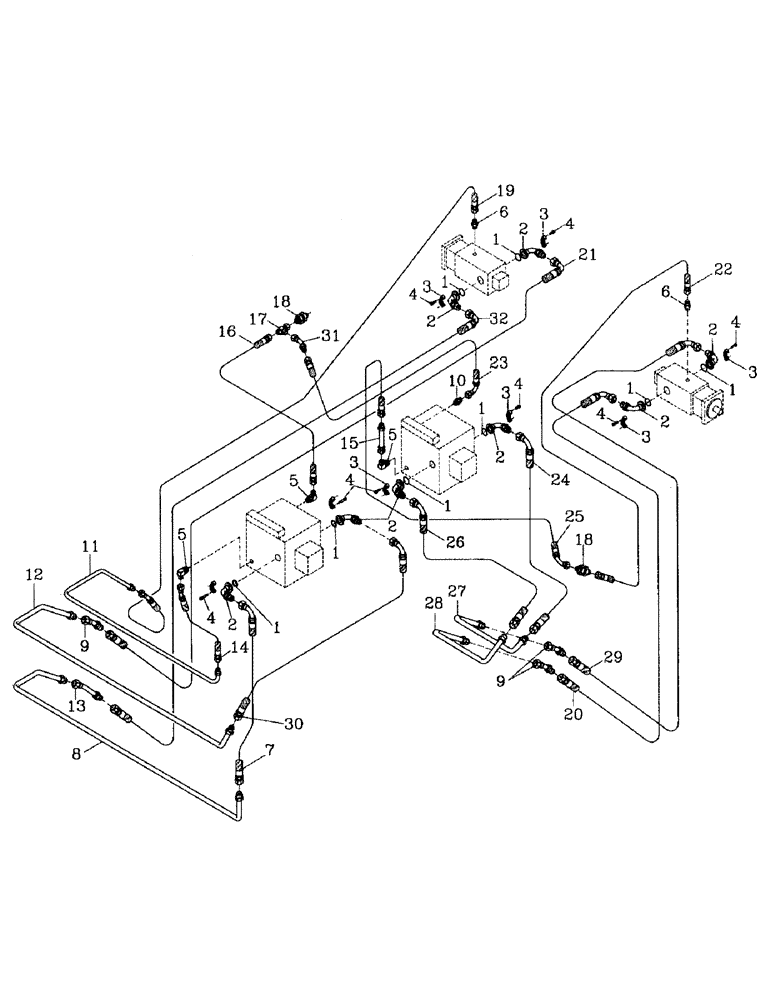 Схема запчастей Case IH 7700 - (B06-32) - HYDRAULIC CIRCUIT, TRANSMISSION, 7000 Hydraulic Components & Circuits