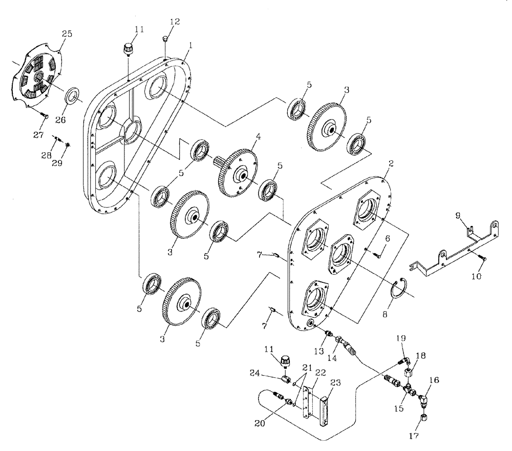 Схема запчастей Case IH 7700 - (C06[07]) - GEARBOX {3306} {DENISON} Engine & Engine Attachments